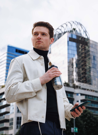 Kubek termiczny na kawę Contigo Huron 2.0 470ml - Macaroon