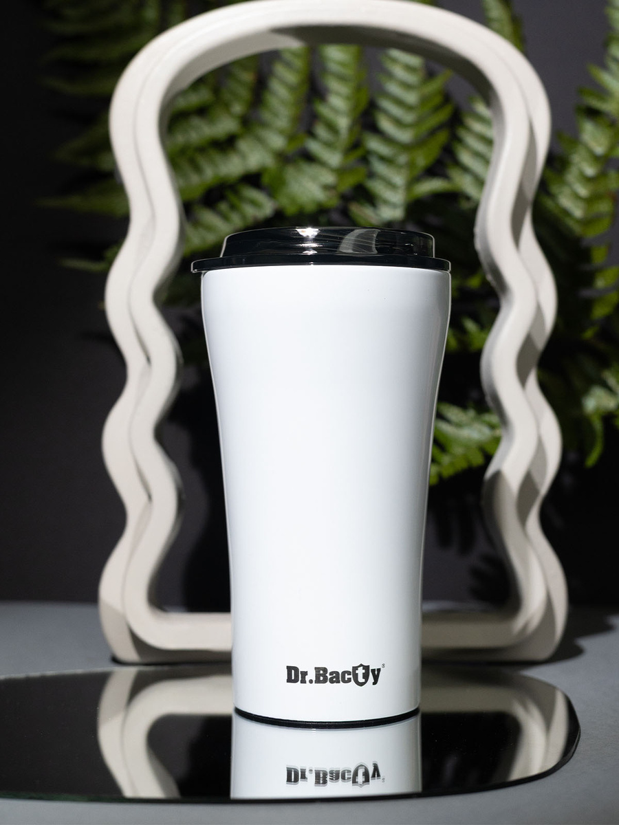 Dr.Bacty Apollo 2.0 - Kubek termiczny na kawę - 360 ml - Glossy White - powystawowy