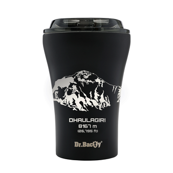 Dr.Bacty Apollo - Kubek termiczny do kawy - 227 ml - Dhaulagiri - czarny