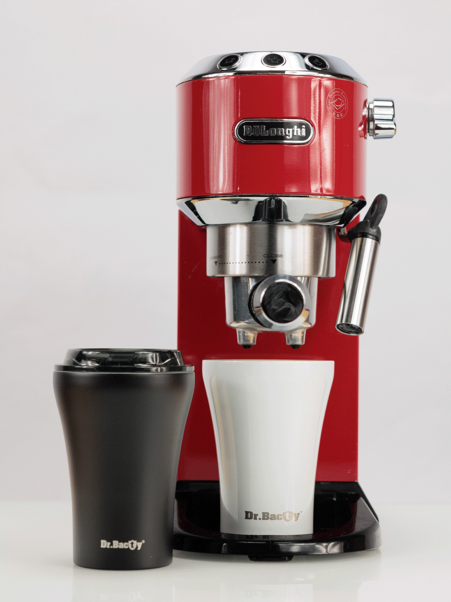 Kubek termiczny do kawy z powłoką ceramiczną Dr.Bacty Apollo 227 ml - czarny