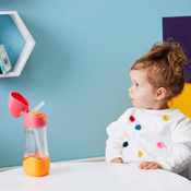 B.Box Butelka tritanowa ze słomką 450ml Blue Slate