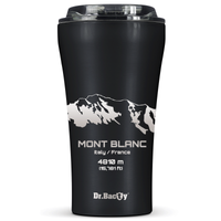 Dr.Bacty Apollo 2.0 - Kubek termiczny na kawę - 360 ml - Mont Blanc - Black Matt