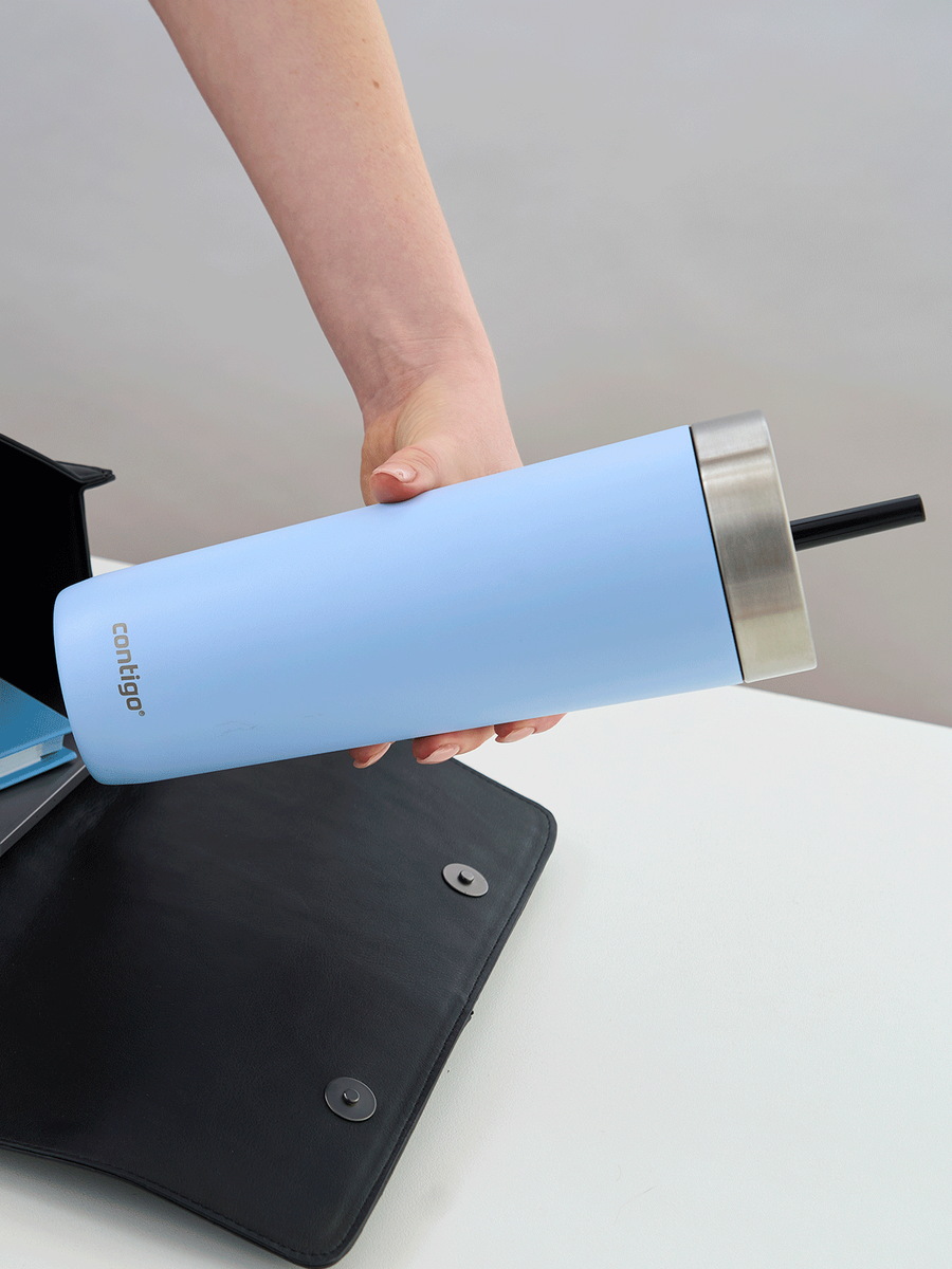 Contigo Luxe Tumbler - Kubek termiczny ze słomką z grawerem - 720ml - Periwinkle