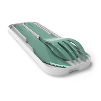 Monbento Sztućce podróżne Pocket Color Green Forest