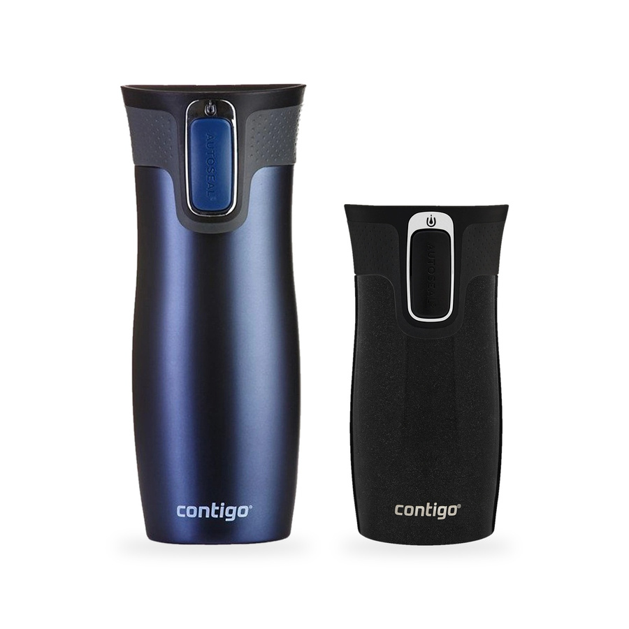 Zestaw Contigo West Loop Monaco 470 ml + West Loop Mini 300 ml – czarny metalik
