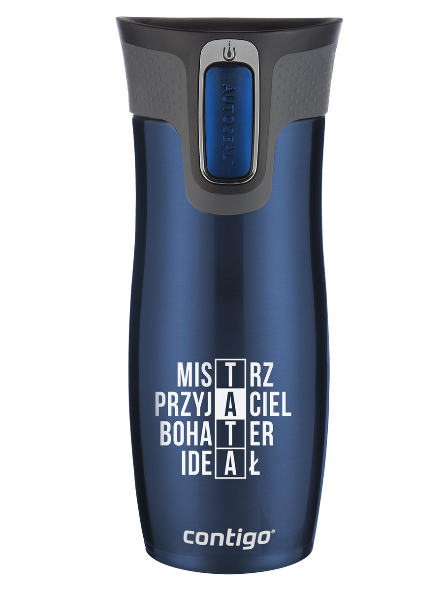 Contigo West Loop - Kubek termiczny -  470ml - Granat Mat Dzień Taty "Tata"