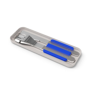 Monbento Zestaw sztućców podróżnych SlimBox Blue