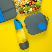 B.Box Butelka na wodę tritanowa ze słomką 600ml Blue Slate b.box