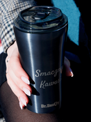 Dr.Bacty Apollo 2.0 - Kubek termiczny na kawę - Smacznej kawusi - 360 ml - Gunmetal