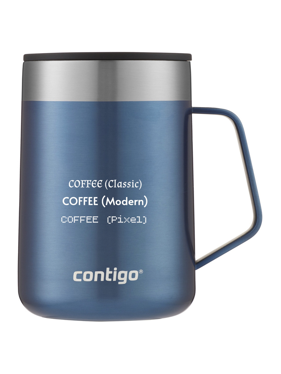 Contigo Streeterville - Kubek termiczny z grawerem - 420ml - Niebieski