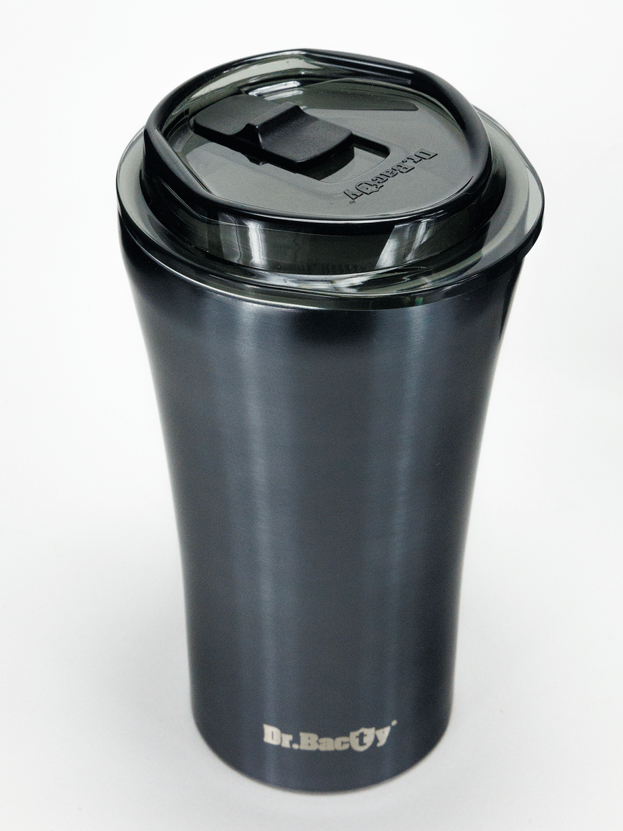 Dr.Bacty Apollo 2.0 - Kubek termiczny na kawę - Oda do młodości - 360 ml - Gunmetal