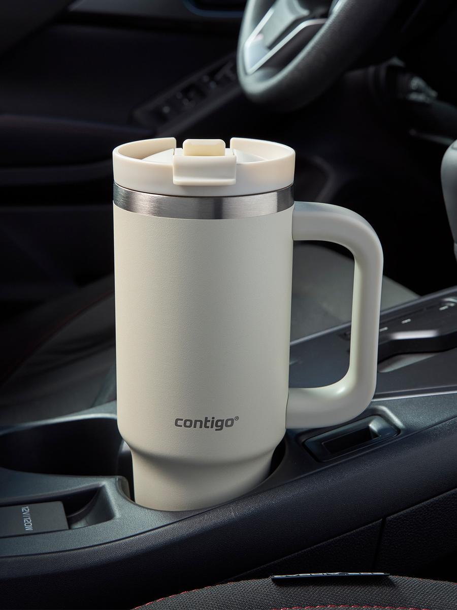 Contigo Streeterville Tumbler Mini - Kubek termiczny ze słomką - 880 ml - Oatmilk