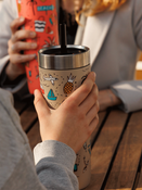 Contigo Luxe Tumbler - Kubek termiczny ze słomką - 720ml - Summer - Brown Sugar