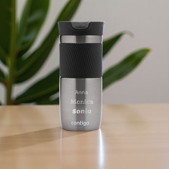 Contigo Byron - Kubek termiczny z grawerem - 470ml - Gunmetal