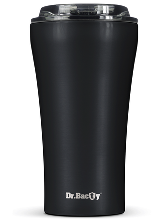 Dr.Bacty Apollo 2.0 - Kubek termiczny na kawę - Espresso depresso- 360 ml - Black Matt