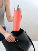 Contigo Luxe Tumbler - Kubek termiczny ze słomką z grawerem - 720ml - Coral