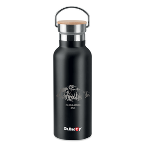 Dr.Bacty Iris - Butelka termiczna personalizowana - 500 ml - Czarna - Daulagiri