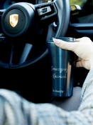 Dr.Bacty Apollo 2.0 - Kubek termiczny na kawę - Smacznej kawusi - 360 ml - Gunmetal