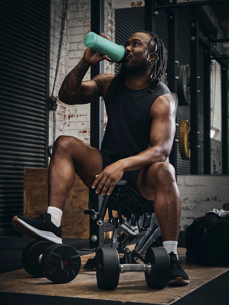 Contigo Shake&Go 2.0 - Shaker do odżywek - 820ml - błękitny