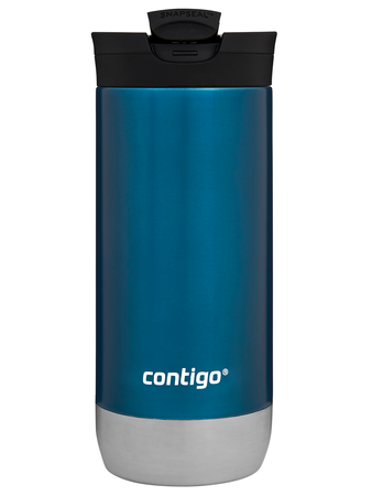 Contigo Huron 2.0 - Kubek termiczny na kawę - 470ml - Ptaszkowe love - Niebieski