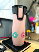 Contigo West Loop 2.0 - Kubek termiczny - 470ml - Ptaszkowe love - Różowy Mat