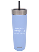 Contigo Luxe Tumbler - Kubek termiczny ze słomką z grawerem - 720ml - Periwinkle