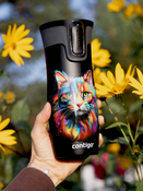 Contigo West Loop 2.0 - Kubek termiczny - 470ml - Kot - Czarny