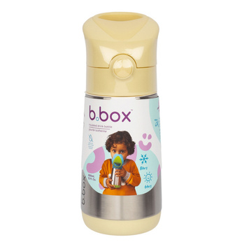 b.box Bidon Termiczny ze Słomką Stalowy 350ml Lemon Twist