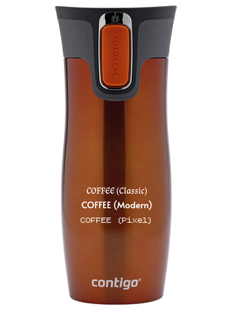 Contigo West Loop 2.0 - Kubek termiczny z grawerem - 470ml - Pomarańczowy