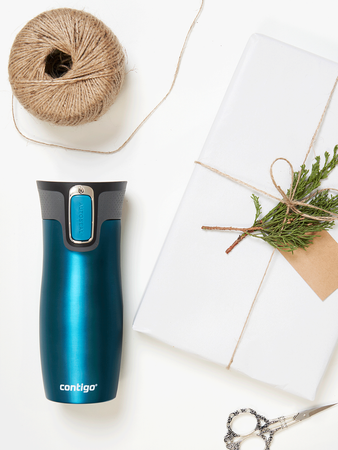 Contigo West Loop - Kubek termiczny z grawerem - 470ml - Turkusowy