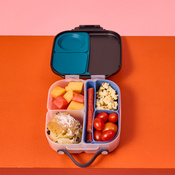 b.box Mini Lunchbox Pojemnik Śniadaniowy z Przegródkami Blue Slate