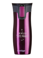 Contigo West Loop 2.0 - Kubek termiczny - 470ml - Tak wygląda super mama - Malinowy