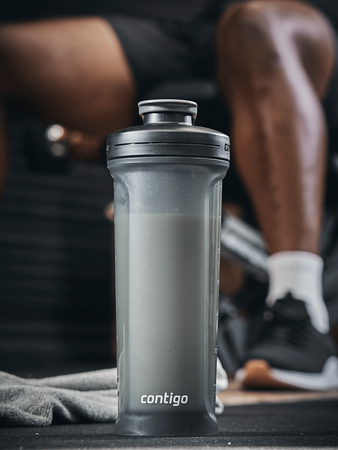 Contigo Shake&Go 2.0 - Shaker do odżywek - 820 ml - czarny