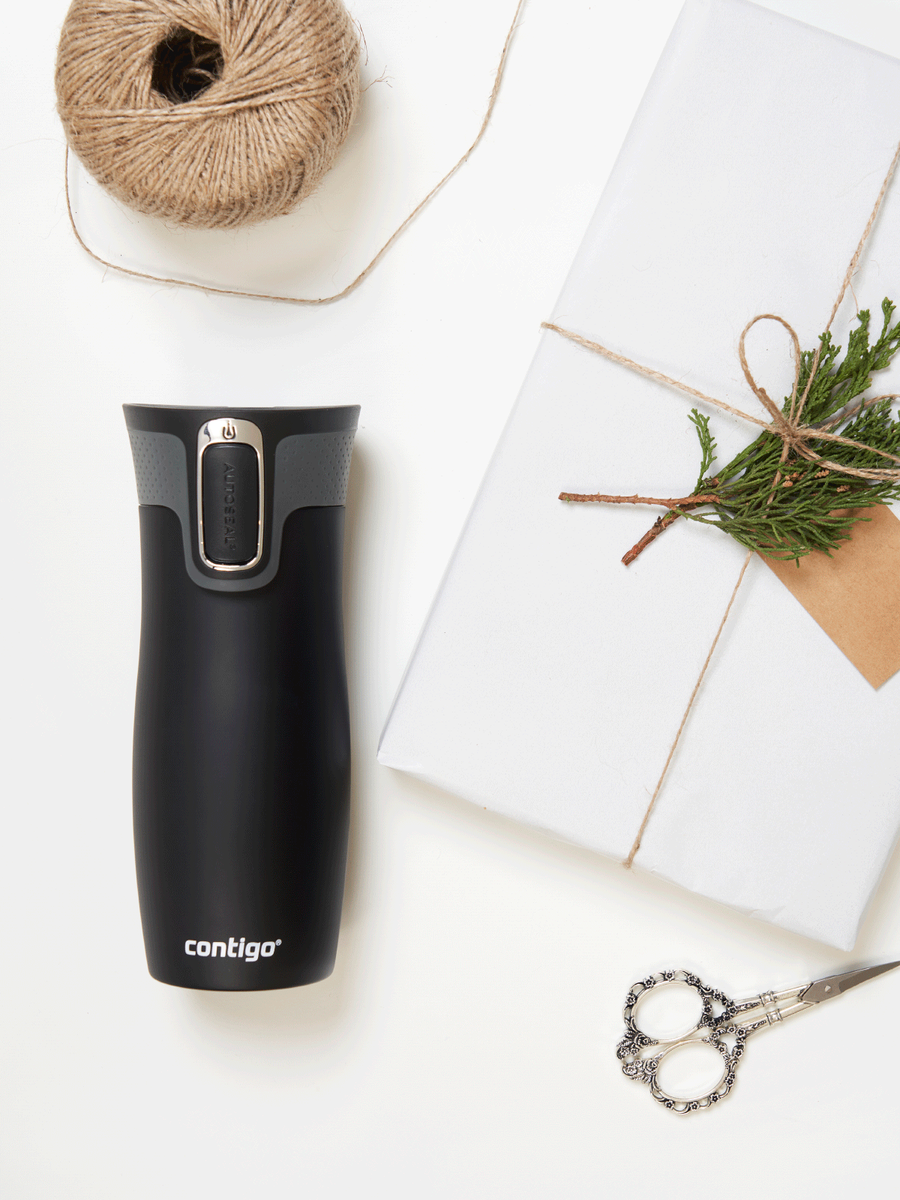 Contigo West Loop 2.0 - Kubek termiczny z grawerem - 470ml - Czarny