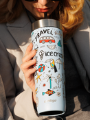 Contigo Luxe Tumbler - Kubek termiczny ze słomką - 720ml - Summer - Periwinkle