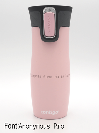 Contigo West Loop - Kubek termiczny z grawerem - 470ml - różowy Mat