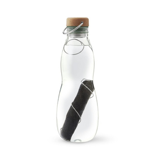 Black+Blum Butelka na wodę EAU GOODw pokrowcu+filtr oliwka
