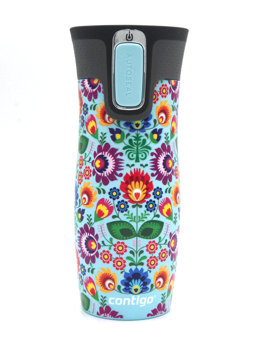 Contigo West Loop 2.0 - Kubek termiczny - 470ml - Folklor - błękitny Mat