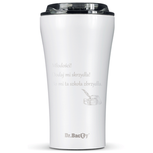 Dr.Bacty Apollo 2.0 - Kubek termiczny na kawę - Oda do młodości - 360 ml - Glossy White