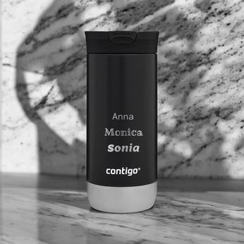 Kubek termiczny z grawerem Contigo Huron 2.0 470ml - Czarny