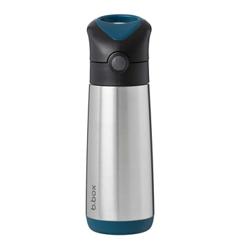 B.box Duży Bidon Termiczny Stalowy ze Słomką 500ml Night Vision