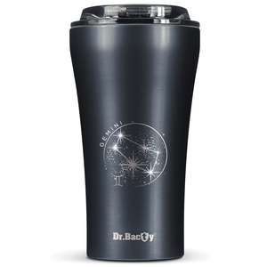 Dr.Bacty Apollo 2.0 - Kubek termiczny na kawę - "Bliźnięta" - 360 ml - Gunmetal