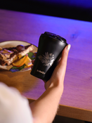 Dr.Bacty Apollo - Kubek na kawę termiczny - 227 ml - Morski - czarny