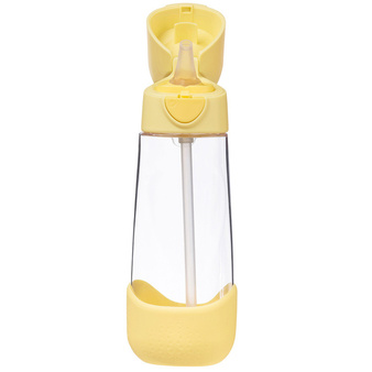 B.Box Butelka na wodę tritanowa ze słomką 600ml Lemon Twist b.box