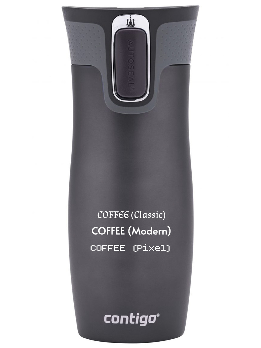 Contigo West Loop 2.0 - Kubek termiczny z grawerem - 470ml - Grafitowy