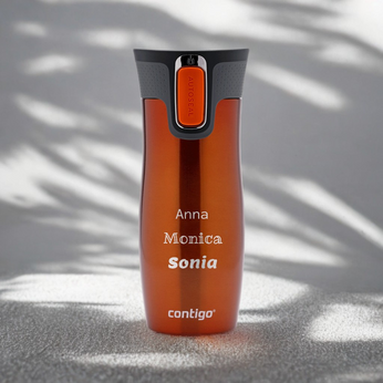 Contigo West Loop 2.0 - Kubek termiczny z grawerem - 470ml - Pomarańczowy