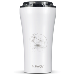 Dr.Bacty Apollo 2.0 - Kubek termiczny na kawę - "Bliźnięta" - 360 ml - Glossy White