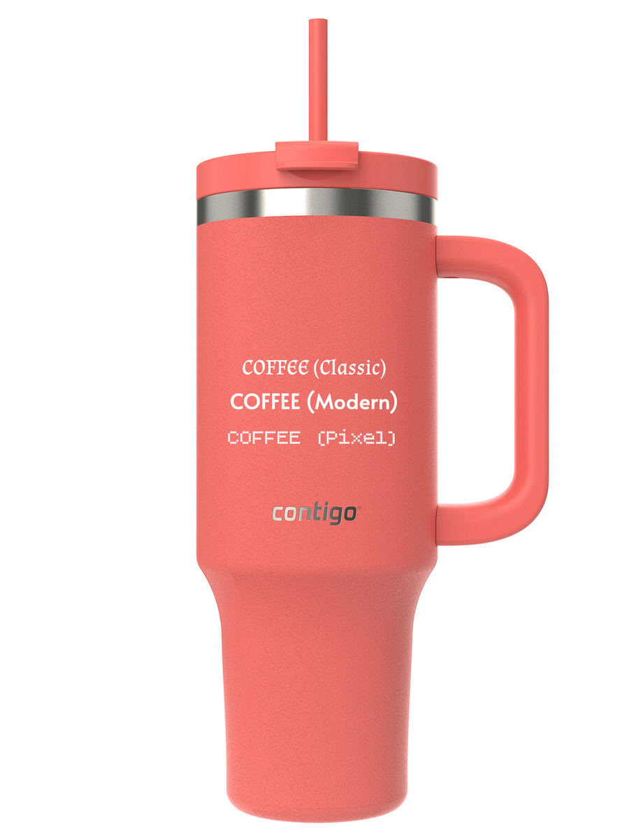 Contigo Streeterville Tumbler - Kubek termiczny na wodę z grawerem - 1200ml - Coral
