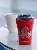 Dr.Bacty Apollo - Kubek termiczny do samochodu - 227 ml - Dla nurka - czerwony