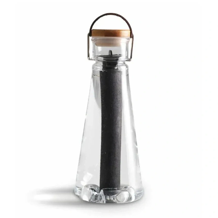 BU Butelka z filtrem z bambusa do wody 700ml - 4x filtr